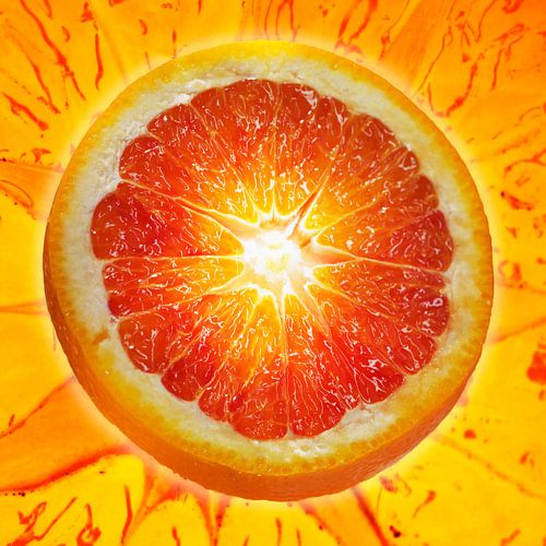 SF 00937479 Une tranche d'orange sanguine