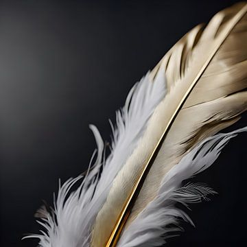 Golden Feather van FoXo Art
