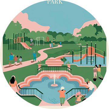 Tulsa, Oklahoma - Vintage Reisposter van Poster Art Shop