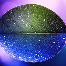 Une seule feuille verte sur Artkreator