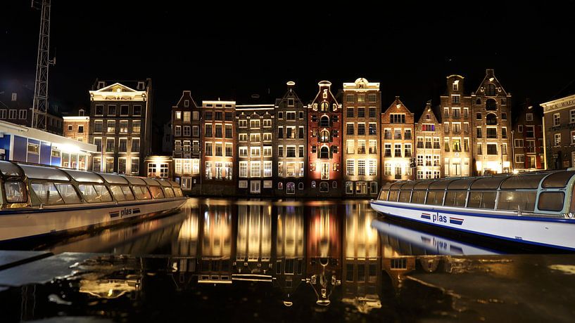 Canal Houses on the Damrak - Historic Beauty in Amsterdam by Be More Outdoor