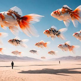 The swarm over the desert by Uwe Kiefer
