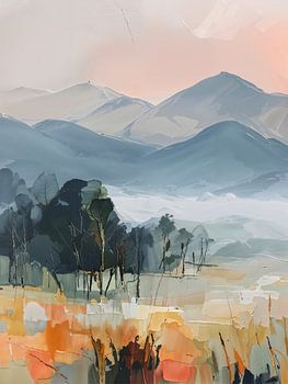 Abstract berglandschap