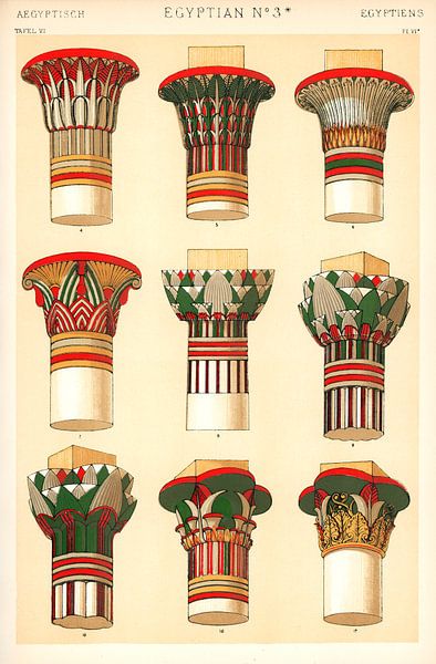 Owen Jones's famous 19th Century Grammar of Ornament by 1000 Schilderijen