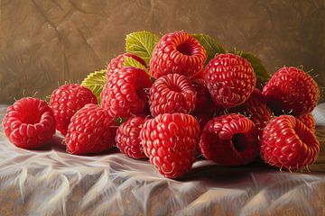 Painting Raspberries by Blikvanger Schilderijen