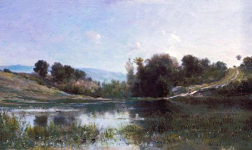 Vijver bij Gylieu, Charles Daubigny