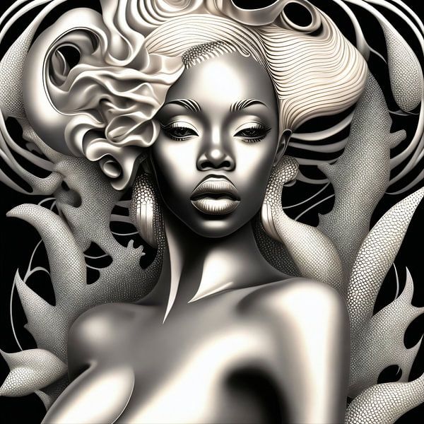African Mermaid - Faszination der futuristischen Unterwasserwelt von Summer Shamma