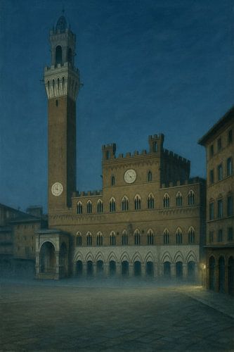Die stille Nacht von Siena - Die Stille der Piazza