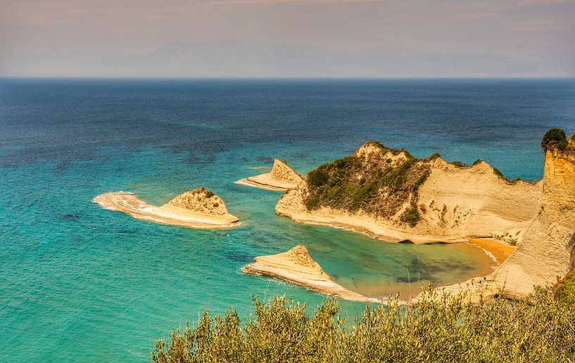 Cape Drastis Peroulades, Corfu Griekenland van Marjolein van Middelkoop