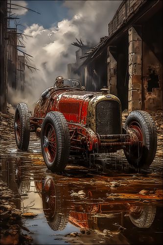 Historisch racewagen vroege periode