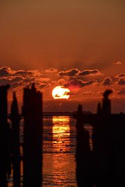 Zonsondergang Paesens Moddergat von Lisanne Bosch
