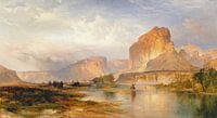 Thomas Moran~Cliffs van Green River van finemasterpiece thumbnail