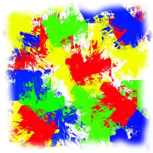 Abstract red yellow green blue