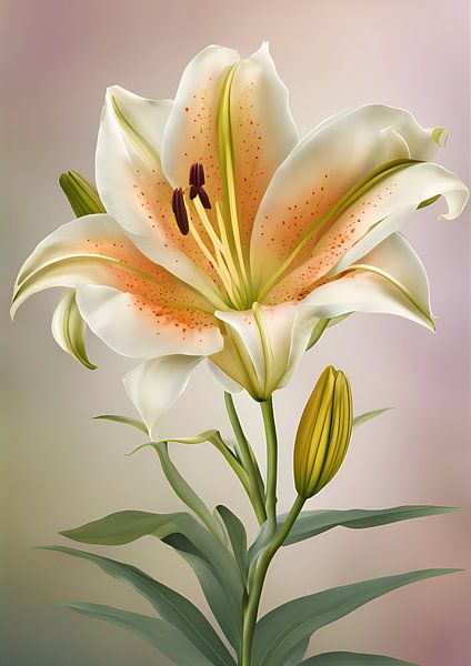 Weiße Lilienblüte von BRZ999