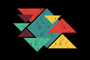 Retro Geometric Triangle Fusion