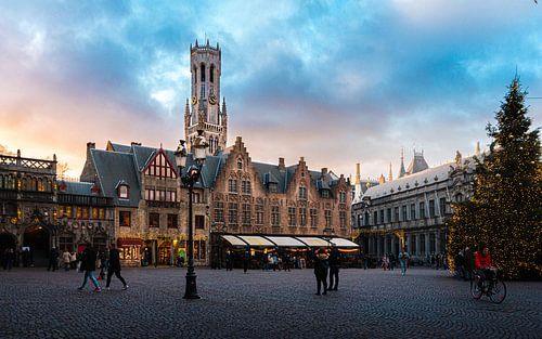 At the market during Christmas