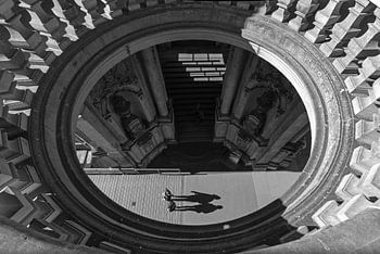 A view through the Crown Gate of the Dresden Zwinger