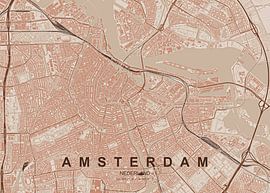 Map of Amsterdam by Stef van Campen