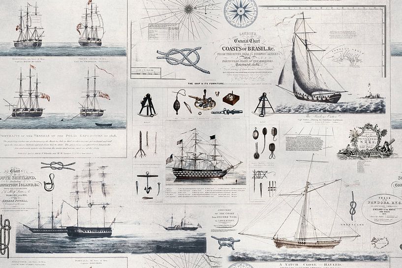 Nautical collage by Andrea Haase