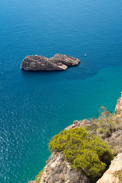 Small island on the Mediterranean coast by Adriana Mueller