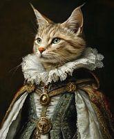 Majestueuze Kat: De Koninklijke Elegantie van Feline Aristocratie