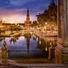 View of the tower of Plaza Espana by Rene Siebring