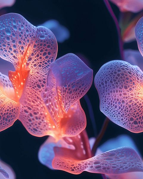 Unknown Flower: Hyperreal Glow by Surreal Media