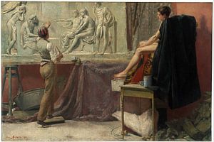 Tom Roberts, Das Atelier des Bildhauers - 1885