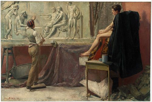 Tom Roberts, L'atelier du sculpteur - 1885