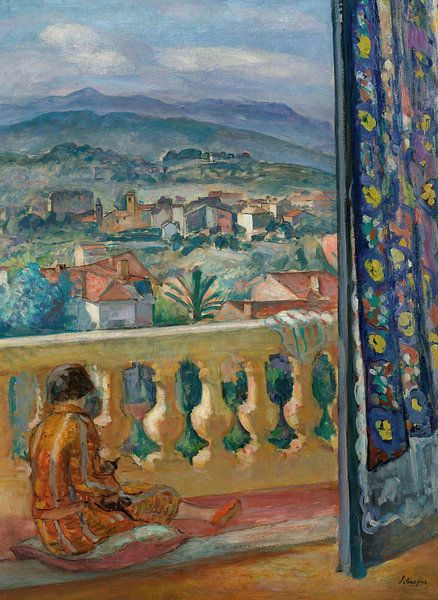 Le Cannet, Le Rideau Bleu, Henri Lebasque by Masterful Masters
