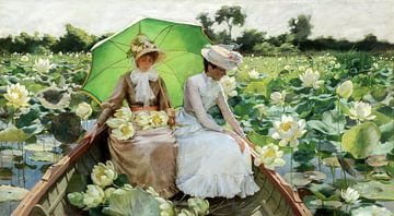 Charles Courtney Curran,Lotuslelies, 1888