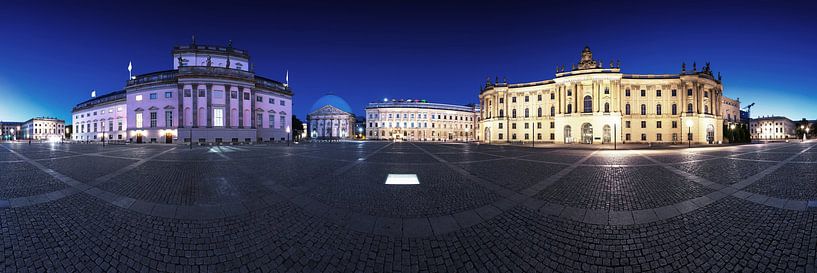 Berlin Bebelplatz - Panorama zur blauen Stunde von Frank Herrmann