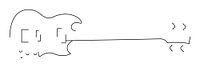 Bass-Silhouette (SG-Stil)