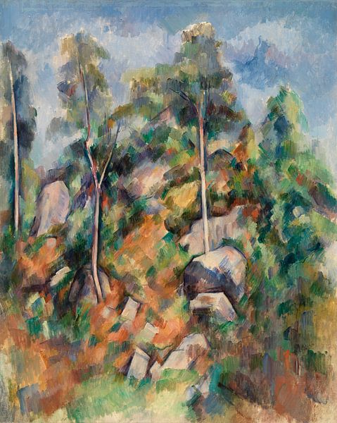 Rocks and trees, Paul Cézanne (ca.1904) by Atelier Liesjes