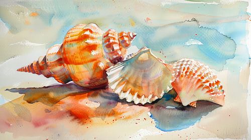 Schelpen aan de Waterkant