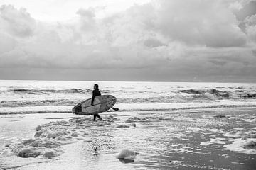 Surfer | Noordzee | Artprint | Artwork | Suppen van Mascha Boot