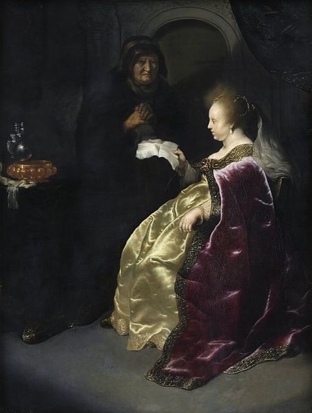 Esther reading Haman’s Decree of the Extermination of the Jews, Salomon Koninck by Masterful Masters