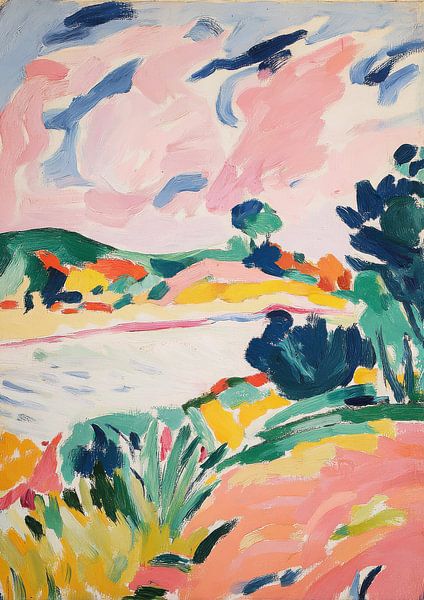Abstract landscape - Matisse style by Niklas Maximilian