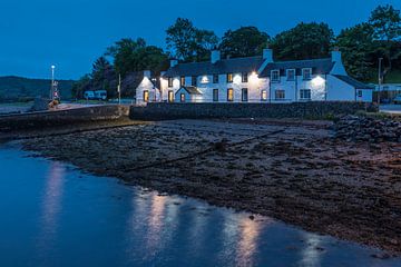 Inn at Ardgour on Loch Linnhe in the evening, Corran by Christian Müringer