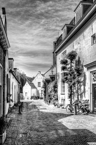 Herlevend verleden, Muurhuizen historisch Amersfoort, zwartwit