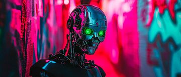 Gloeiende cyborg van Poster Art Shop