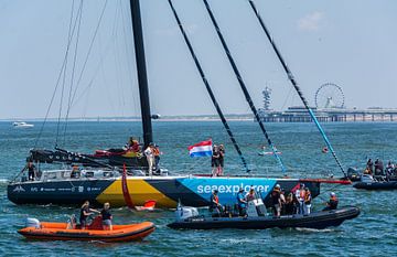 Binnenkomst The Ocean Race Trophy Den Haag van Marian Sintemaartensdijk