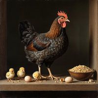 Huhn mit Küken
