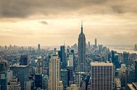 Blick über die Innenstadt von Manhattan von John van den Heuvel Miniaturansicht