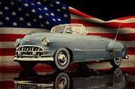 Pontiac Chieftain 1950 avec drapeau américain par Jan Keteleer Aperçu