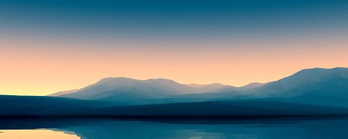 Zonsondergang in de bergen 8