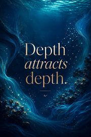 Depth Attracts Depth – Ozeanische Luxuskunst von artefacti
