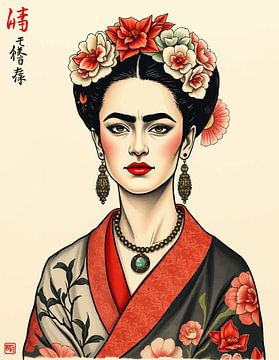 Frida Japanse kunst 2 van MIROKKU