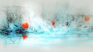 Double Goal | Abstract Water Polo Arena