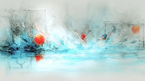 Double Goal | Abstract Water Polo Arena